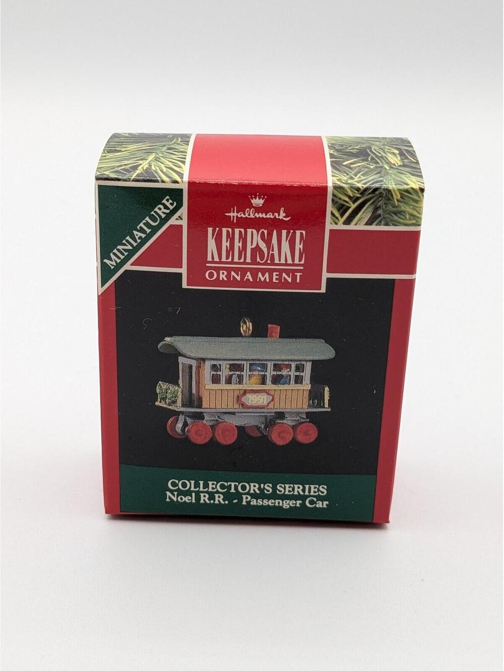 Hallmark Keepsake Noel R.R. Passenger Car Miniature 1991, 3rd in Series, New